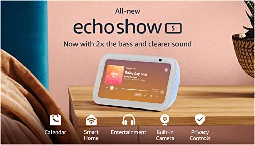 Pantalla Inteligente  Echo Show 5 con Alexa (3a Generación) Cloud Blue