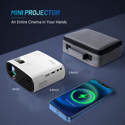 Mini Proyector Para Iphone,Xinteprid Wifi2023,Pant.1080p Hd Compatible Con  200 Android/Ios/Hdmi/Usb