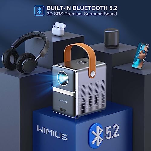 Electric Focus] Mini proyector con 5GWiFi y Bluetooth, WIMIUS