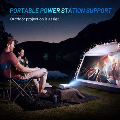 Mini proyector para iPhone, proyector de video actualizado GooDee 2023,  proyector portátil con bolsa de transporte, proyector de películas  compatible