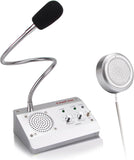 Sistema de intercomunicación de ventana de doble vía, altavoz de alta potencia, altavoz de micrófono para ventanilla de cajero, intercomunicador bidireccional para banco, hospital, negocio, oficina