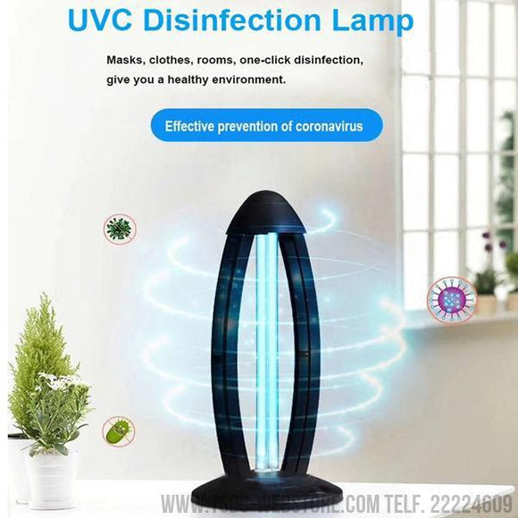 Lámpara Esterilizadora de desinfección UV tipo C con Ozono, para Oficinas, Consultorios, casas. Cobertura de hasta 40 metros-Lámpara UV grande-TSDC Webstore