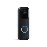 Blink Video Doorbell | Audio bidireccional, vídeo HD, alertas de movimiento y timbre de aplicación y Alexa habilitado - con cable o sin cable (Negro)