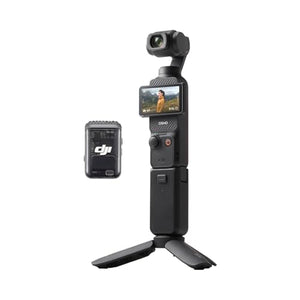 DJI Osmo Pocket 3 Creator Combo, cámara de vlogging con CMOS de 1'' y vídeo 4K/120fps, estabilización de 3 ejes, seguimiento de cara/objeto, enfoque rápido, micrófono incluido para un sonido nítido, cámara pequeña para fotografía