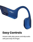 SHOKZ OpenRun (AfterShokz Aeropex) - Auriculares deportivos Bluetooth de conducción ósea y oreja abierta - Auriculares inalámbricos resistentes al sudor para entrenar y correr - Micrófono incorporado, con diadema