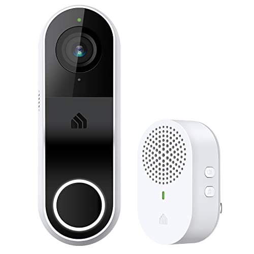 Kasa Smart Video Doorbell Camera Hardwired w / Chime, 2K Resolución, siempre encendido, visión nocturna, audio bidireccional, notificación en tiempo real, almacenamiento en la nube y tarjeta SD, funciona con Alexa y Google Home (KD110)