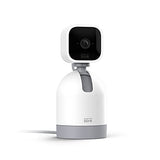 Blink Mini Pan-Tilt Camera | Cámara de seguridad inteligente enchufable giratoria para interiores, audio bidireccional, vídeo HD, detección de movimiento, funciona con Alexa (Blanco).