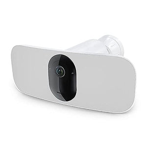Cámara Arlo Pro 3 Floodlight - Seguridad inalámbrica, vídeo 2K y HDR, visión nocturna en color, audio bidireccional, sin cables, directa a WiFi sin necesidad de concentrador, visión de 160°, funciona con Alexa, blanco - FB1001
