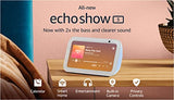 Nuevo Echo Show 5 (3ª generación, lanzamiento en 2023) | Pantalla inteligente con el doble de graves y un sonido más nítido | Azul nube