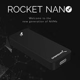 SABRENT Disco Externo de Estado Solido Rocket Nano 2TB USB 3.2 10Gb/s External Aluminum SSD (Black) (SB-2TB-NANO-BLK)