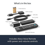 Amazon Fire TV Stick con mando a distancia por voz Alexa (incluye controles de TV), TV gratuita y en directo sin cable ni satélite, dispositivo de streaming HD.