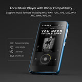Reproductor MP3 80GB con Bluetooth y WiFi, Reproductor MP3 MP4 con Spotify Pantalla táctil completa de 4", Reproductor de música Android con Pandora, Reproductor de audio digital Walkman con sonido HiFi y altavoz (Azul-Blanco)