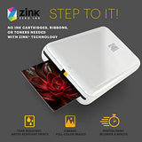 KODAK Step Mini impresora fotográfica móvil inalámbrica en color (blanca) compatible con dispositivos iOS y Android, NFC y Bluetooth, 2x3