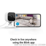 Blink Mini - Cámara de seguridad inteligente compacta, conectable, para interiores, con video de alta definición 1080 y detección de movimiento, funciona con Alexa - (Entrega en 10 días)-Graficadoras-TSDC Webstore