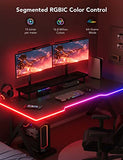 Govee RGBIC Luces para juegos, luces de cuerda de neón de 10 pies, iluminación suave para escritorios de juegos, tira de luces LED que sincroniza con Razer Chroma, control inteligente de aplicaciones, sincronización de música, adaptador (solo Wi-Fi 2.4G)