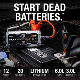 NOCO Boost Plus GB40 1000A UltraSafe Arrancador de Batería de Coche, Pack de Batería de 12V, Booster de Batería, Jump Box, Cargador Portátil y Cables de Puente para Motores de Gasolina 6.0L y Diesel 3.0L