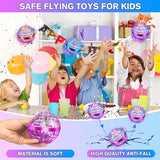 Juguetes de bola de orbe voladora, Spinner galáctico para niños, Spinner mágico Boomerang con luces LED intermitentes, controlador de mano Mini Drone para niños adultos al aire libre interior, juguetes geniales (púrpura)