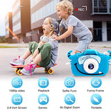 Goopow Kids Camera Toys para niños de 3 a 8 años, cámara de vídeo digital para niños con funda de silicona blanda de dibujos animados, el mejor regalo de cumpleaños para niños - incluye tarjeta SD de 32 G