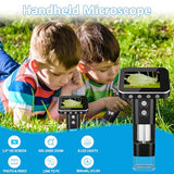 WINWEND Kids Microscope with 2.4" LCD Screen, Pocket Microscope, Portable Microscope, Mini Microscopes for Kids Ages 8-12, Handheld Digital Microscope for Kids Birthday Gifts, for Kids