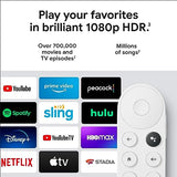 Chromecast con Google TV (HD) - Streaming Stick de entretenimiento en su televisor con búsqueda por voz - Ver películas, programas y TV en directo en 1080p HD - Nieve