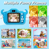 Goopow Kids Camera Toys para niños de 3 a 8 años, cámara de vídeo digital para niños con funda de silicona blanda de dibujos animados, el mejor regalo de cumpleaños para niños - incluye tarjeta SD de 32 G