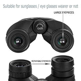 Occer 12x25 Prismáticos Compactos para Adultos y Niños - Prismáticos Impermeables de Ocular Grande para Observación de Aves - Prismáticos de Alta Potencia y Fácil Enfoque con Visión de Luz Baja para Viajes de Caza al Aire Libre