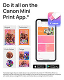 Mini impresora fotográfica Canon Ivy 2, imprime desde dispositivos iOS y Android compatibles, impresiones adhesivas, blanco puro