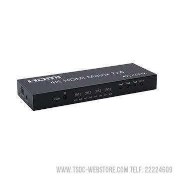 Matriz de video HDMI 2 entradas HDMI x 4 salidas HDMI 4K @ 60Hz-Matrix HDMI-TSDC Webstore