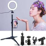 Anillo de Luz de 6 pulgadas tipo LED USB portátil para Selfie con trípode iluminación fotográfica para Youtube y video live lámpara de maquillaje-Anillo de Luz-TSDC Webstore