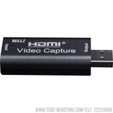 Capturadora de video Mini 4K 1080P HDMI a USB 2.0 para Grabación y Video en Vivo (Live Streaming Broadcast)-Capturadora de Video-TSDC Webstore