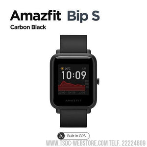 amazfit bip s  reloj inteligente resistente al agua hasta 5atm, con seguimiento del corazón y bluetooth, ces