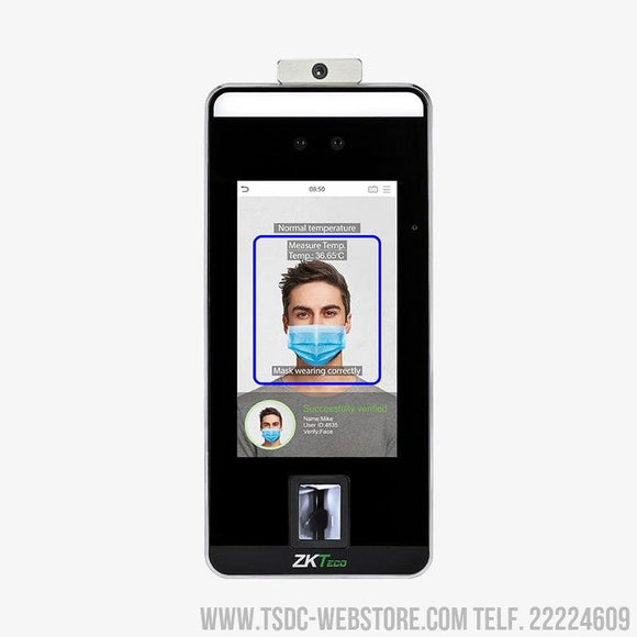 Terminal de reconocimiento facial y de palma de alta velocidad, con detección de mascarilla, con pantalla touch de 5